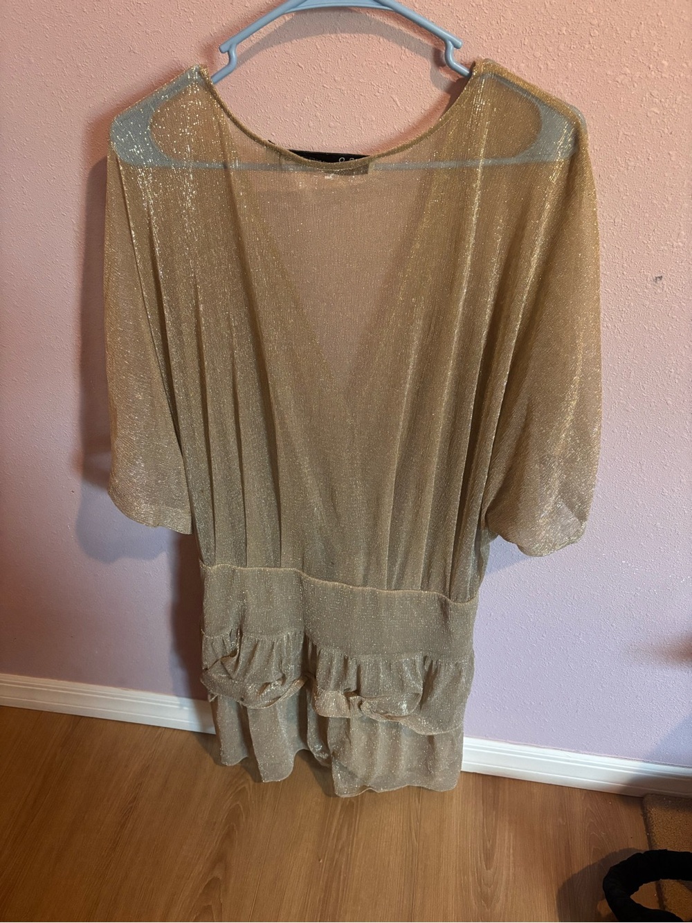 IRO Shimmering Gold Wrap Blouse - Picture 2 of 3